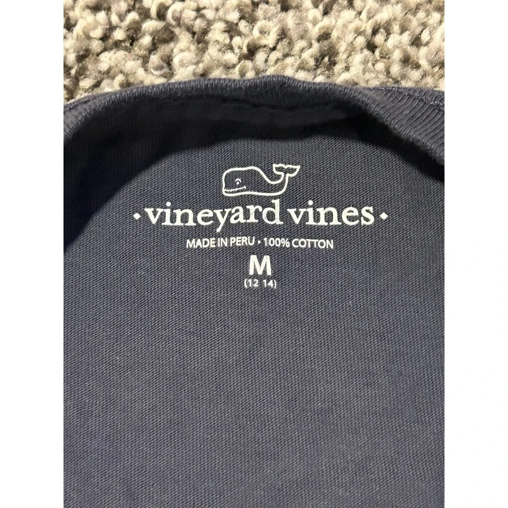 Kk38 Vineyard Vines Boys'‎ Long Sleeve Graphic Tee Shirt Size M (12-14) Whale